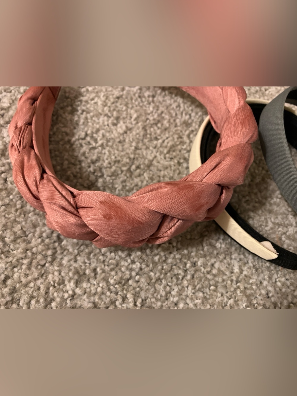 Assorted Women’s Headbands - Pink, Black, Navy, Brown, Gray, Cream - Picture 3 of 3